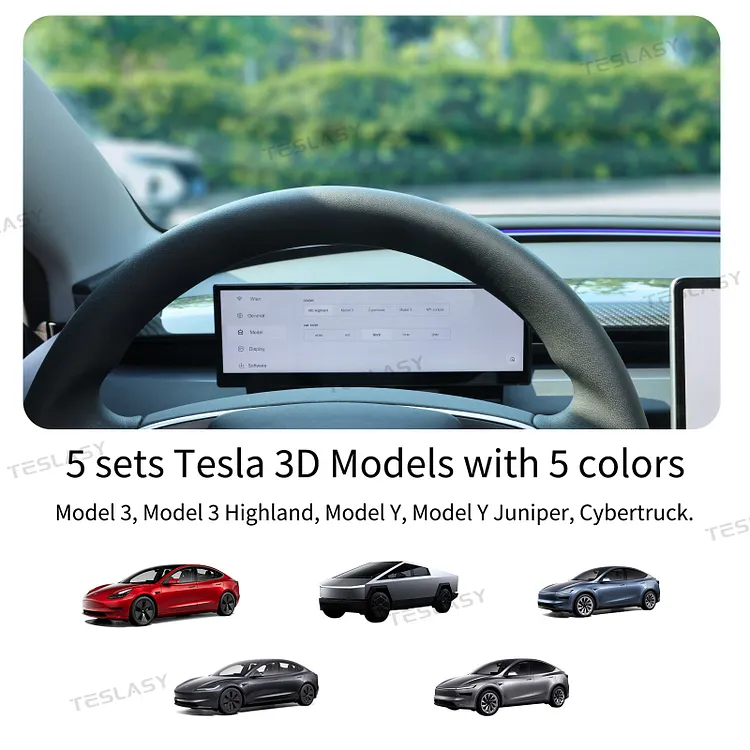 Teslasy T11 Dashboard Touch Screen CarPlay Instrument Cluster For Model ...