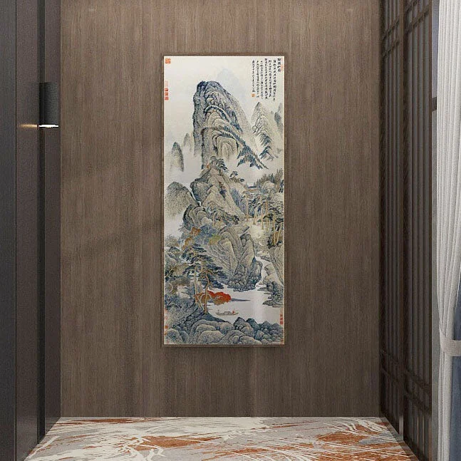 T6725 Pine and Chrysanthemum in Tao Yuanming's Garden - Giclee Fine Art Print