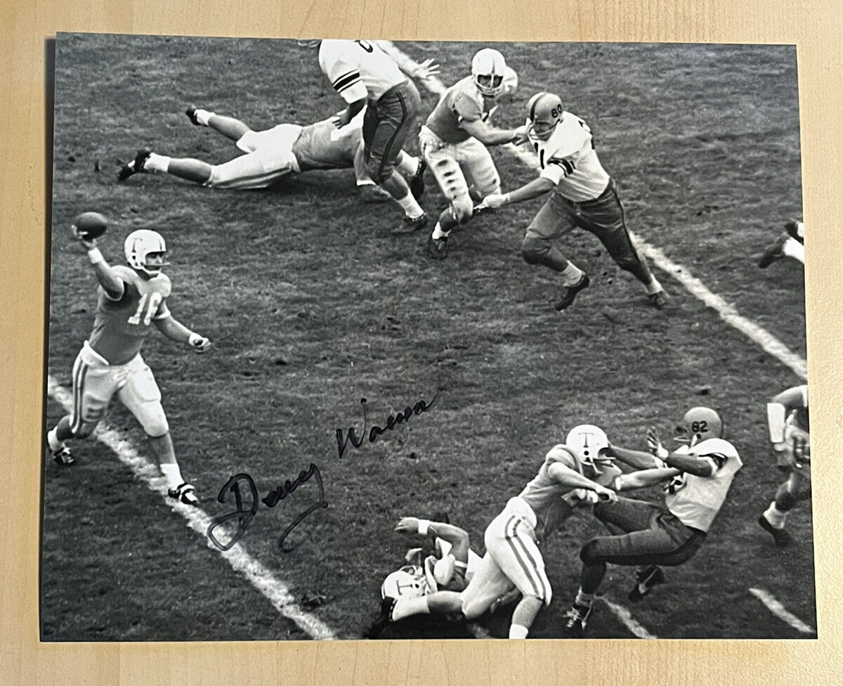 DEWEY WARREN HAND SIGNED 8x10 Photo Poster painting AUTOGRAPHED TENNESSEE VOLUNTEERS LEGEND COA