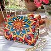(US Local)DIY Mandala Diamond Art Wooden Coin Pouch with Chain 5D Diamond Painting Purse