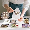 6pcs Diamond Painting Cross Greeting Card Set with Envelope Daily Wishing Cards for Birthdays Thanksgiving & Special Occasion