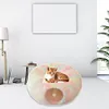 Winter Warm Cat Cave Round Foldable Cat House Long Plush Cat Tunnel Bed Cat Tube