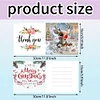 8Pcs DIY Christmas Special Shape Diamond Painting Greeting Cards