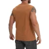  Men's Stylish Sleeveless Henley Tank Top for Summer Fitness and Casual Wear by Inlyline