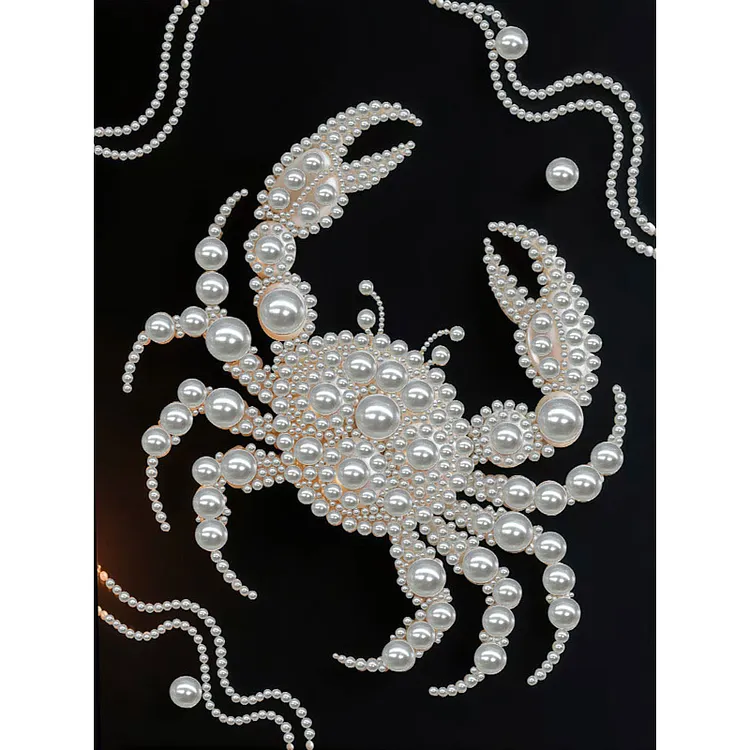 Crab - 30*40cm - DIY Pearls Painting - (With Frame) gbfke
