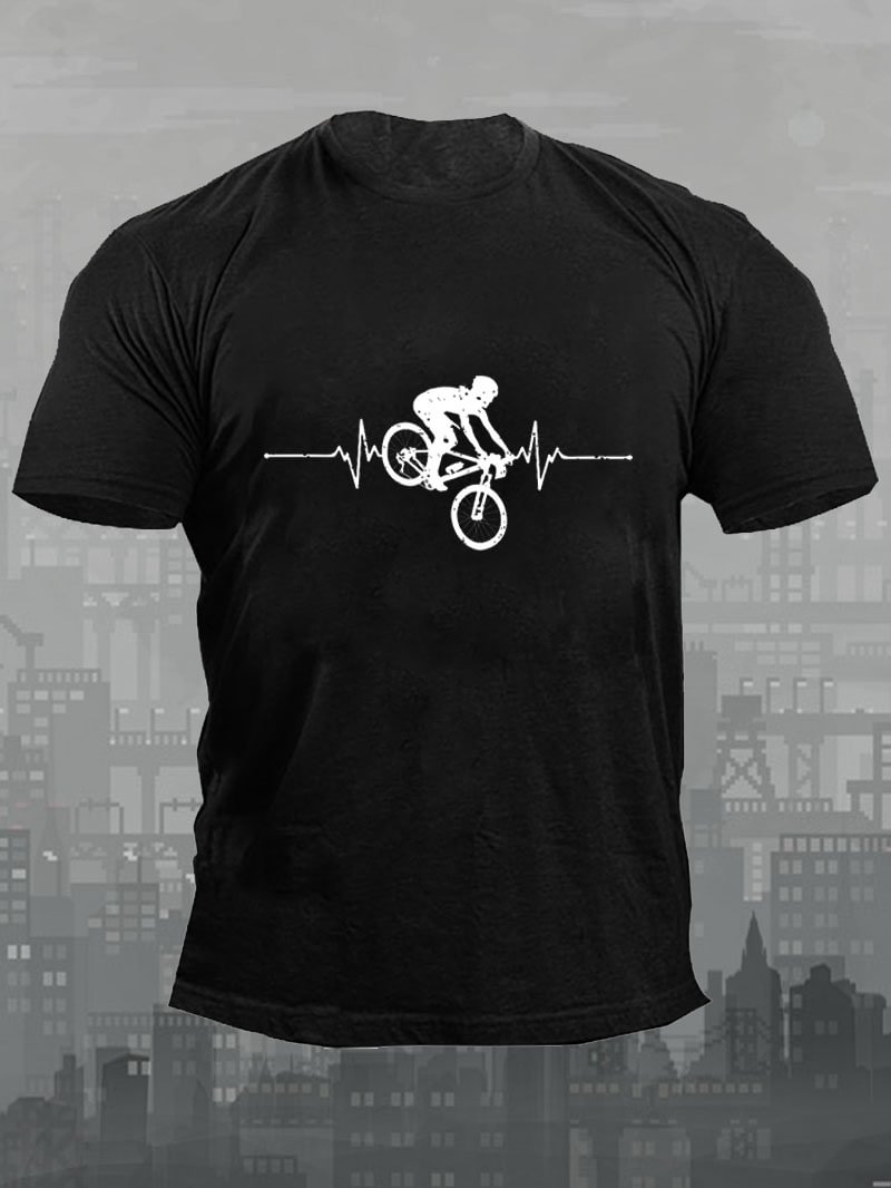 Bikes Printed Men's T-Shirt in  mildstyles