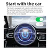 Solar/USB Car Dashboard Clock with Time/Date/Temperature Display Vehicle Electronic Clock for Car Truck Office Home and Outdoor Camping