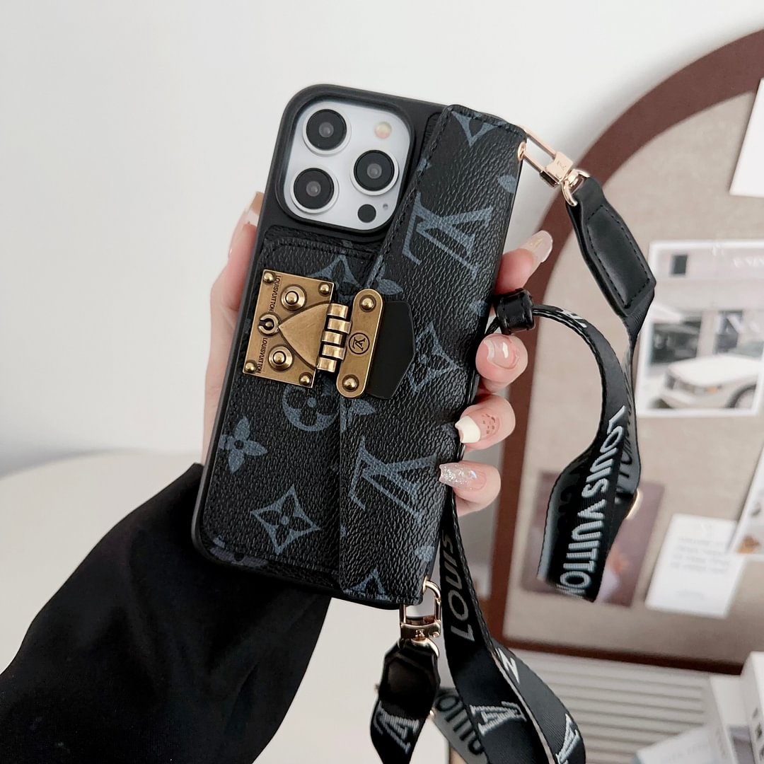 LV new petite malle women fashion messenger bag apple iPhone leather cases