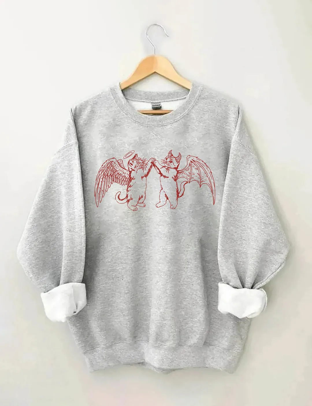 Angel Demon Cat Sweatshirt