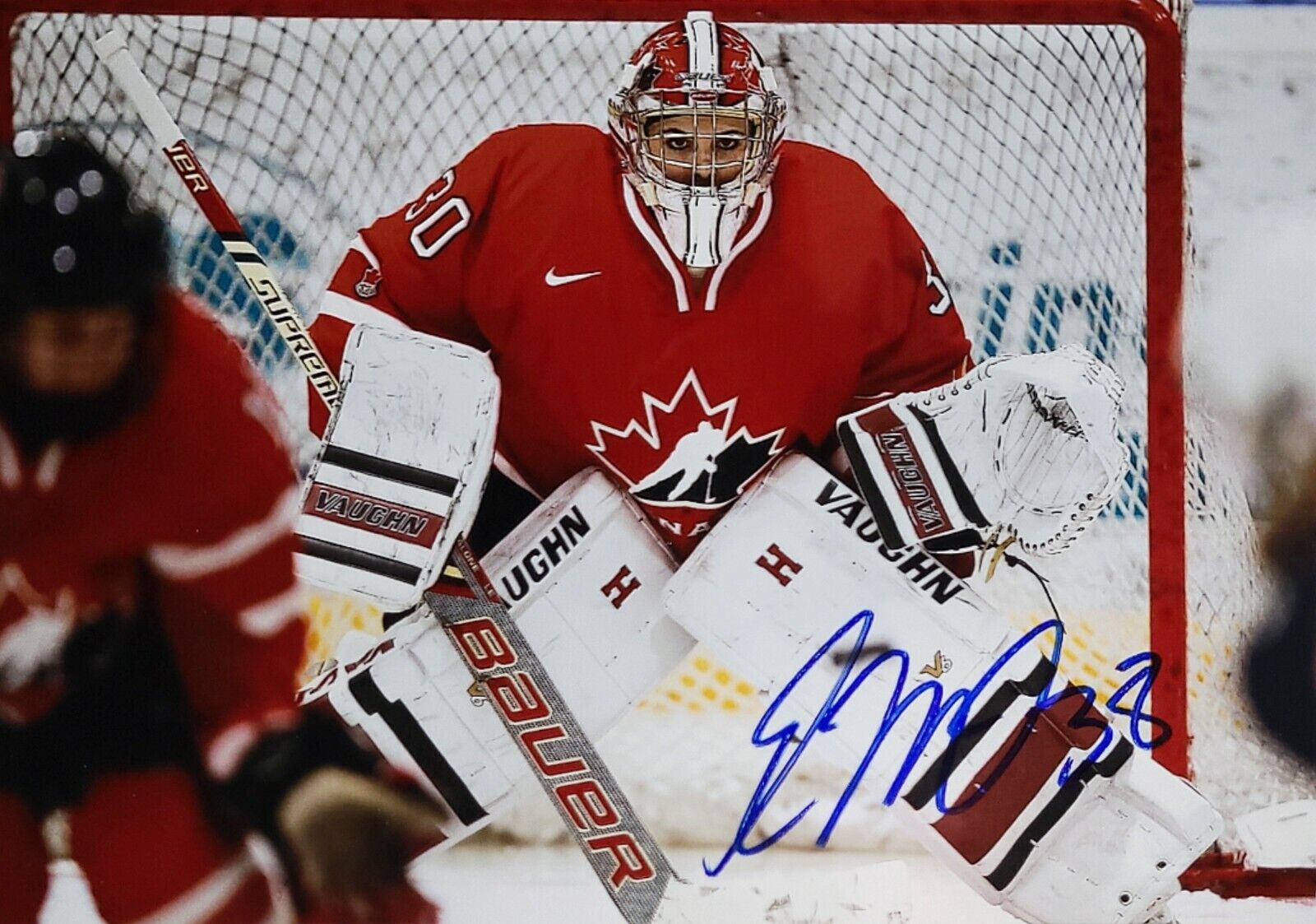 Emerance Maschmeyer Hand Signed Autograph Photo Poster painting Women's Hockey Team Canada