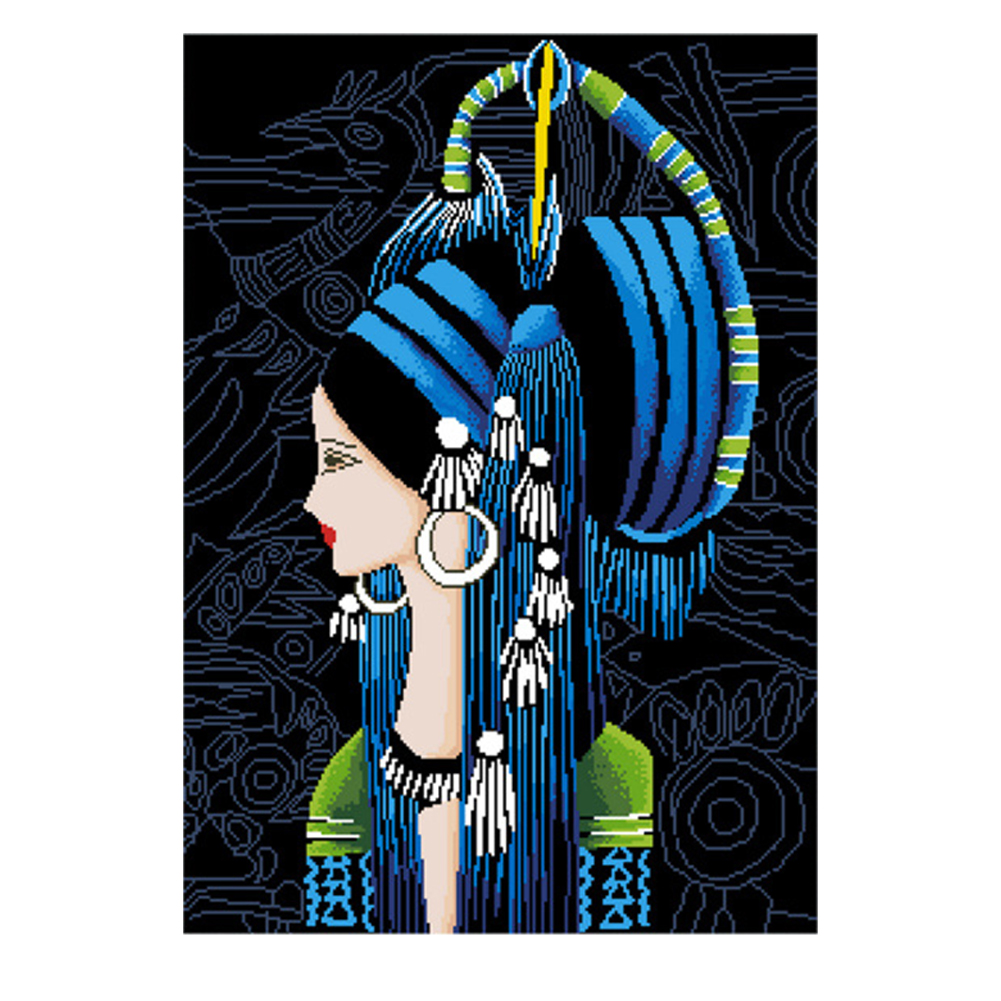 

Make Up - 11CT Stamped Cross Stitch - 60*75CM (Big Size), 501 Original
