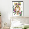 Diamond Painting-DIY Crystal Rhinestone Wreath Owl