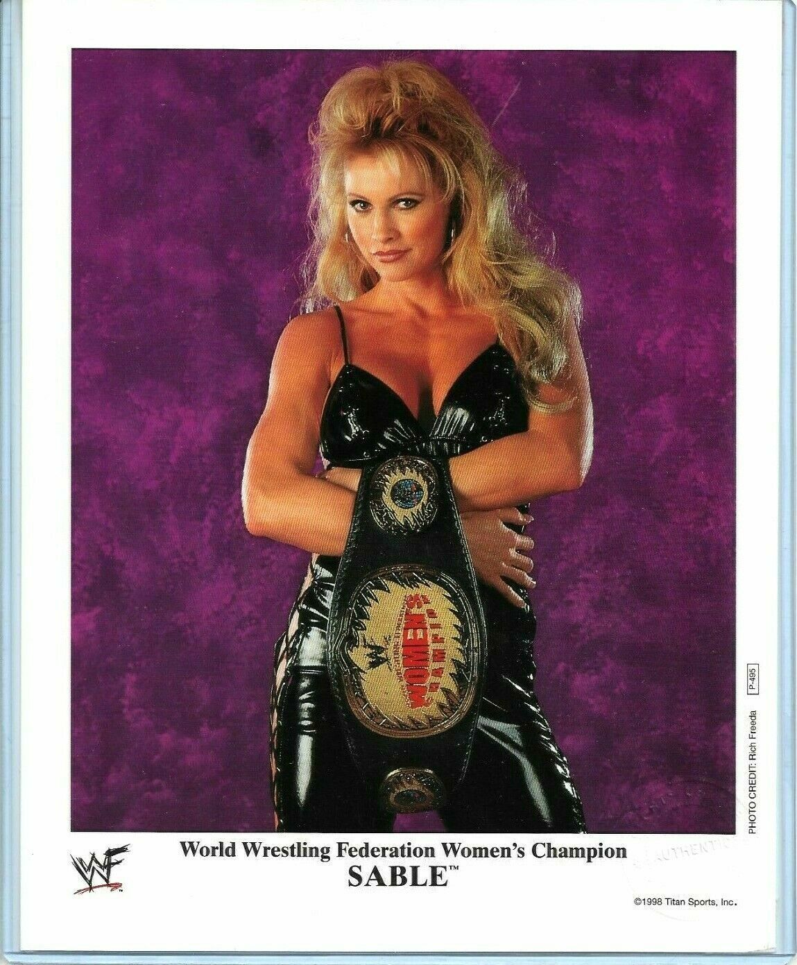 WWE SABLE P-495 OFFICIAL LICENSED AUTHENTIC ORIGINAL 8X10 PROMO Photo Poster painting RARE MINT