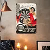 Pin up girl - Panneaux en &eacute;tain m&eacute;tallique(20*30cm/30*40cm)