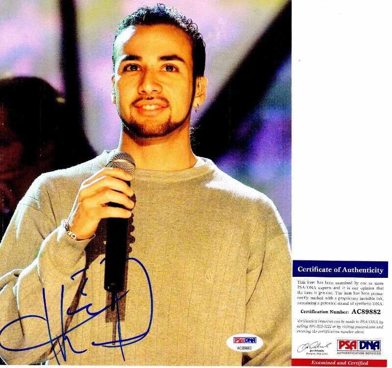 Howie Dorough Signed Backstreet Boys 8x10 inch Photo Poster painting with PSA/DNA COA - Howie D