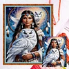 Beauty And Owl - 11CT Counted Cross Stitch - 40*50cm