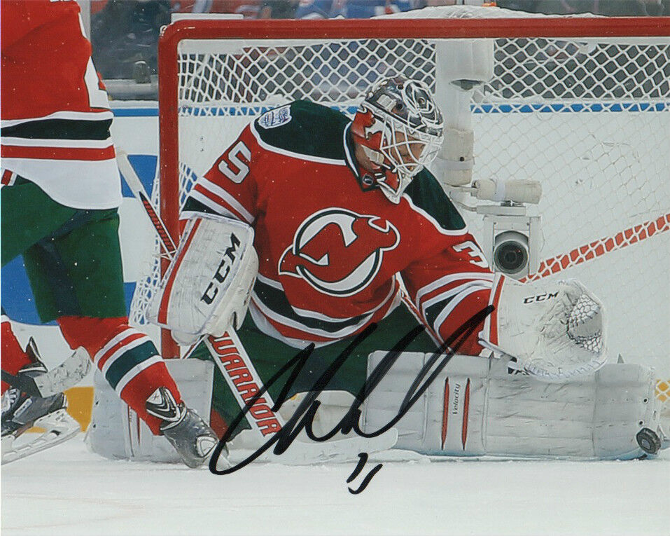 New Jersey Devils Cory Schnieder Signed Autographed 8x10 NHL Photo Poster painting COA D