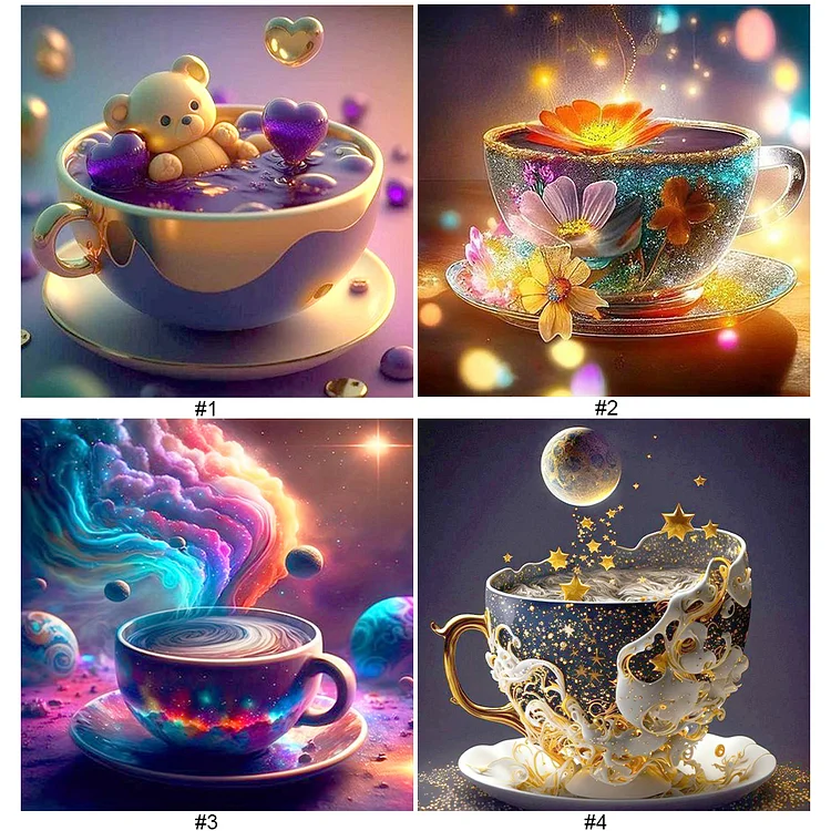 5D Diamond Painting Disney Teacups Kit