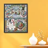 Four Seasons Winter-14CT Stamped Cross Stitch 40*51cm/15.75*20.08in