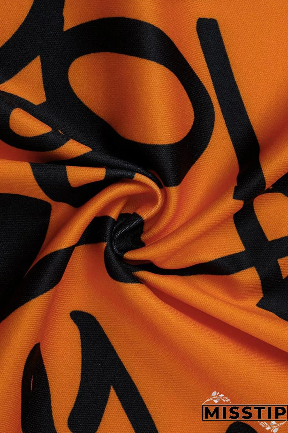 Yellow Sexy Graffiti Print Long Sleeve V-Neck Shirt