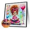 Diamond Painting-DIY Full Round Drill Cartoon Girl(40x40cm)