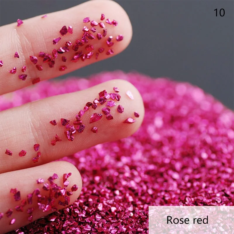 50G/bag of Nail Art Stone Jewelry DIY Electroplated Crystal Glass Irregular Crushed Stone Japanese Nail Art Decoration