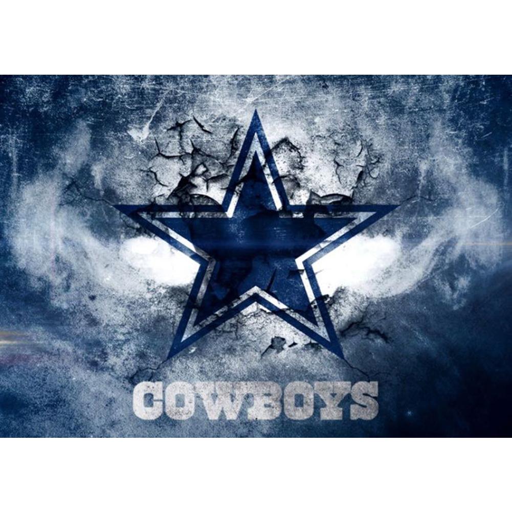 

(Multi-Size) NFL Football Dallas Cowboys - Round/Square Drill Diamond Painting - 40*30CM, Square diamond 40*50cm, 501 Original