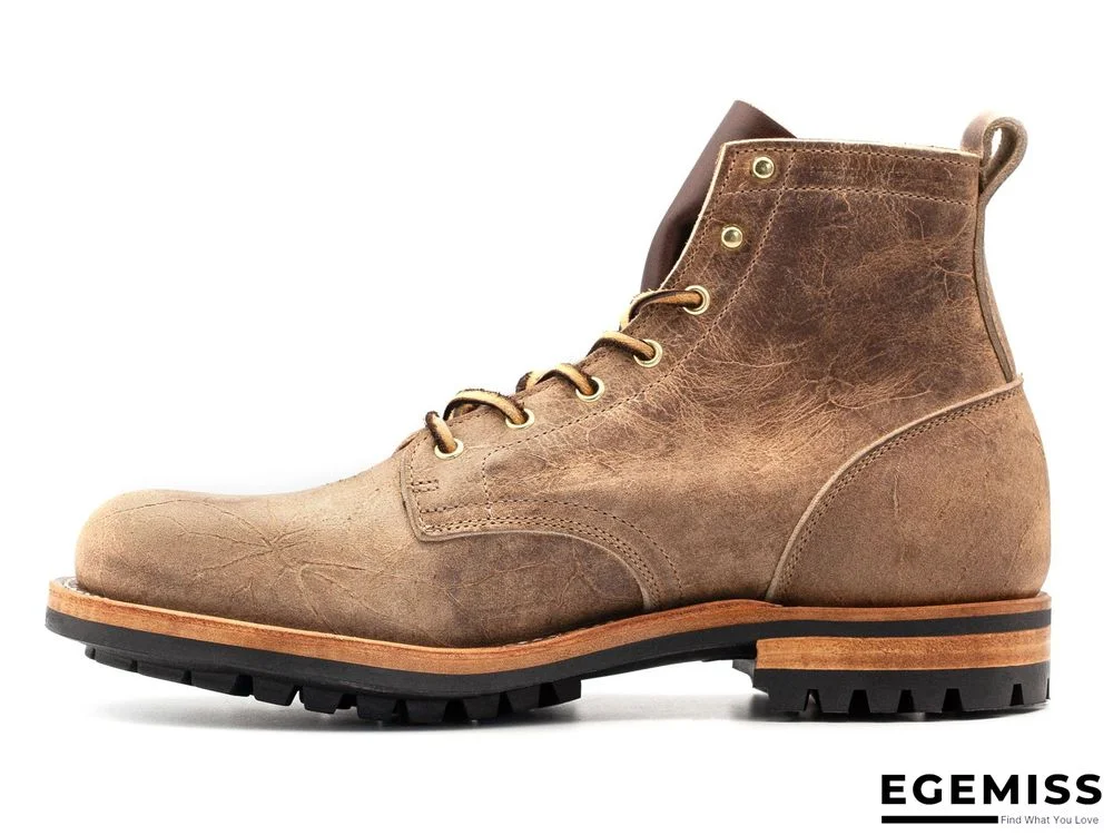 Cow Split Leather Men Boots Comfortable Boots Men Footwear Rubber Ankle Boots Men's Shoes | EGEMISS