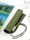 Painting Brushes Canvas Storage Bag Canvas Large Capacity 22 Slots Oil Painting Pen Bag for Oil Brushes Watercolor for Artist