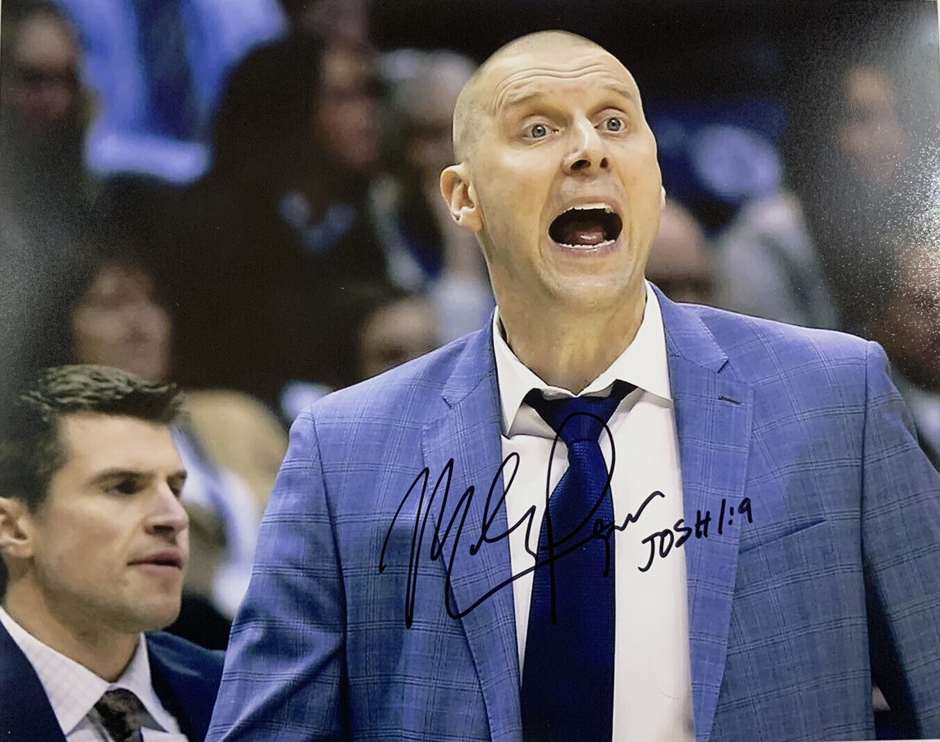 MARK POPE HAND SIGNED 8x10 Photo Poster painting BYU COUGS COACH RARE AUTHENTIC AUTOGRAPH