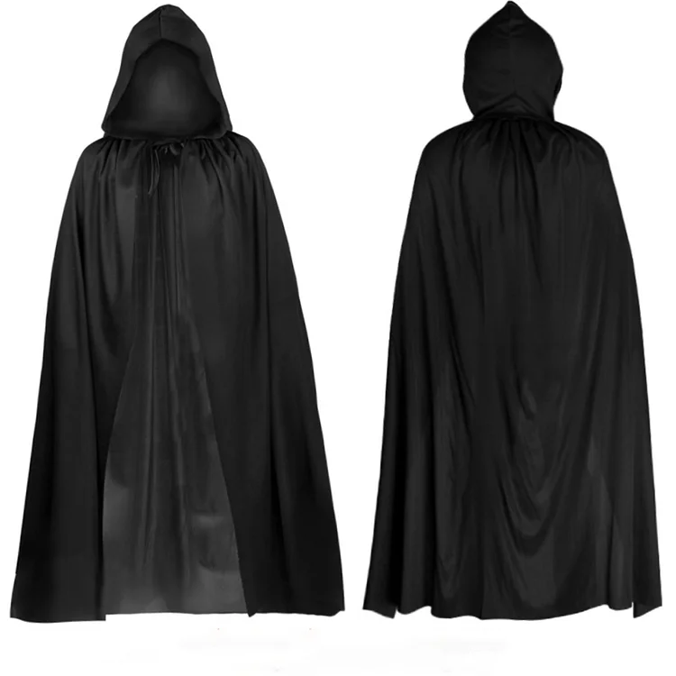 Halloween Solid Color Demon Pirate Hooded Cloak