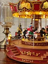 New Large Christmas Decoration LED Carousel Music Box Gift