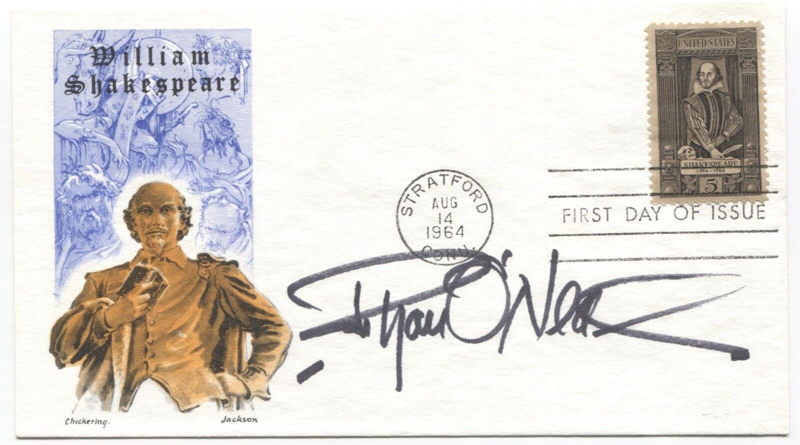 Ryan O'Neal Signed First Day Cover and Photo Poster painting Autographed FDC Signature Actor