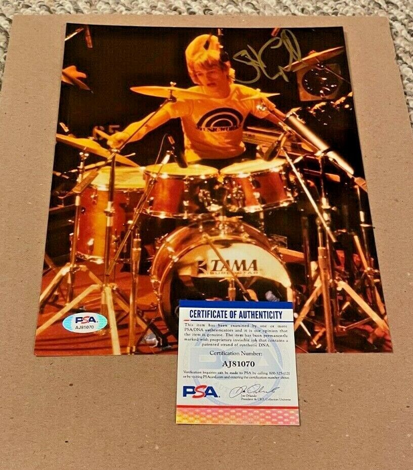 STEWART COPELAND SIGNED POLICE DRUMMER 8X10 Photo Poster painting PSA/DNA CERTIFIED