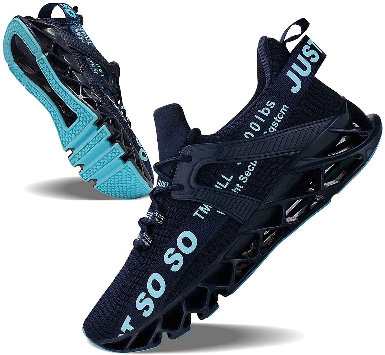 Mens Running Shoes Walking Non Slip Blade Type Sneakers 