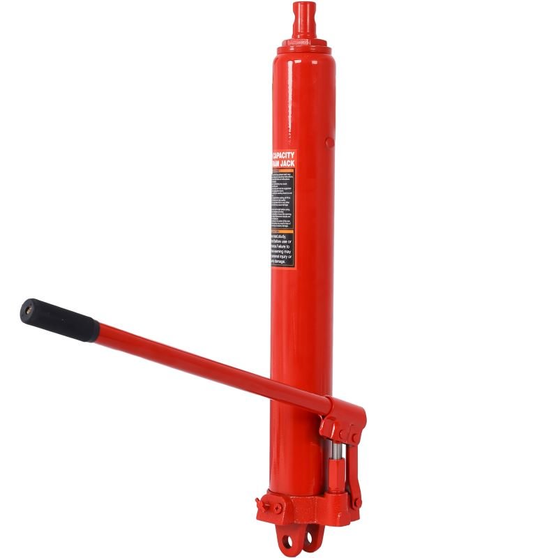Hydraulic Long Ram Jack with Single Piston Pump and Clevis Base