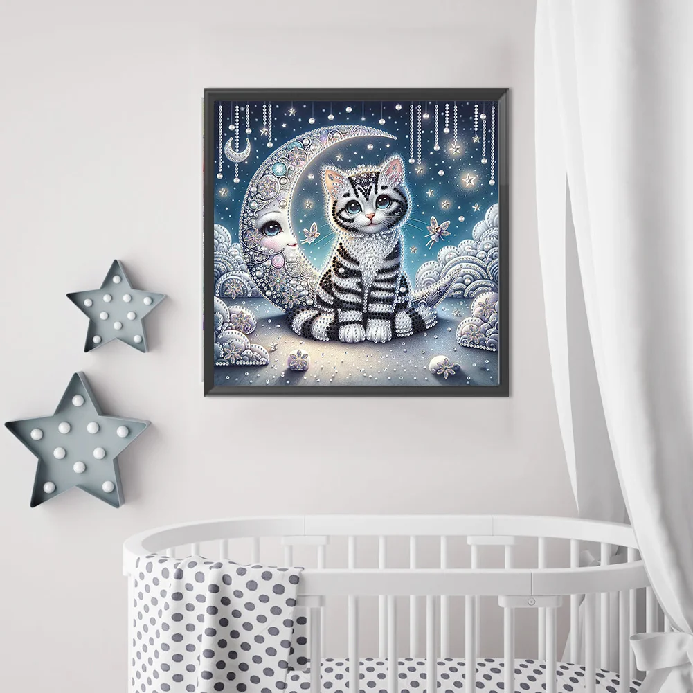 Diamond Painting - Partial Special Shaped Drill - Cat(Canvas|30*30cm)