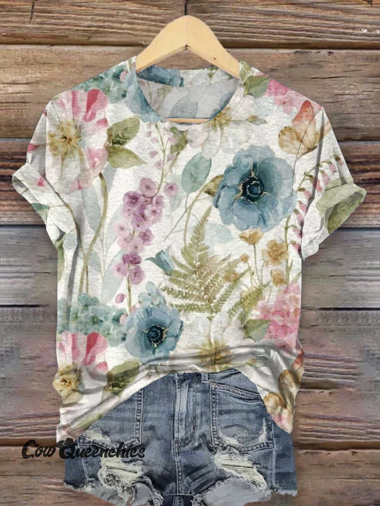 Vintage Art Print T-shirt Multicolor / S