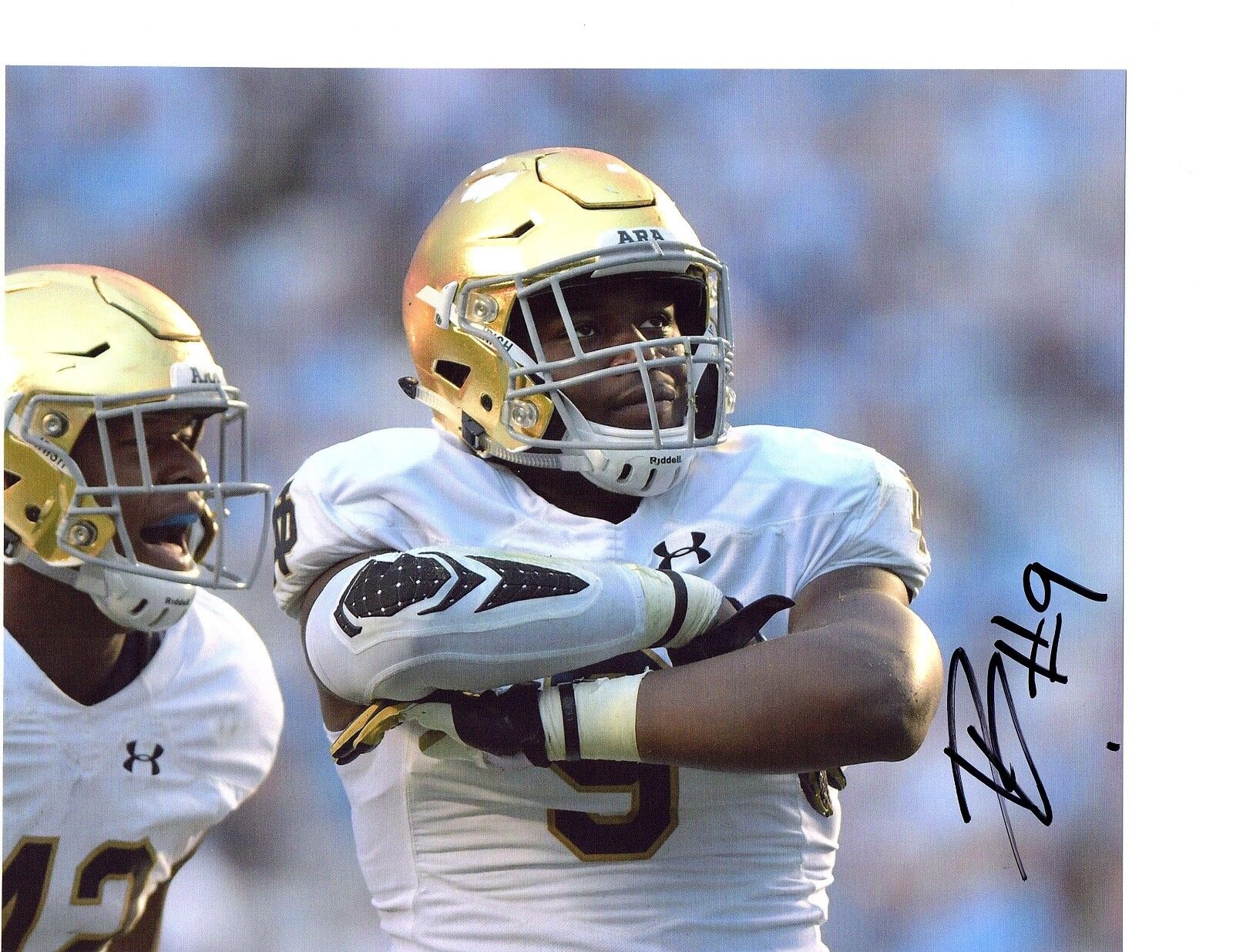 Daelin Hayes Notre Dame Irish hand signed autographed 8x10 football Photo Poster painting ND