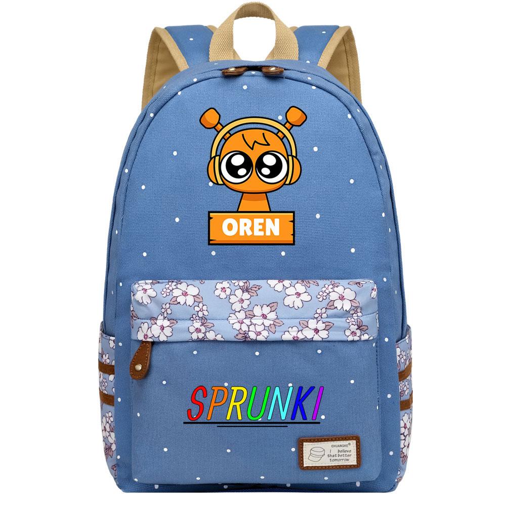 Mayoulove Sprunki Backpack Lightweight Design with Adjustable Straps for School Adventures-Mayoulove