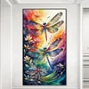 Diamond Painting-DIY Full Round Drill Dragonfly(70*40 CM)
