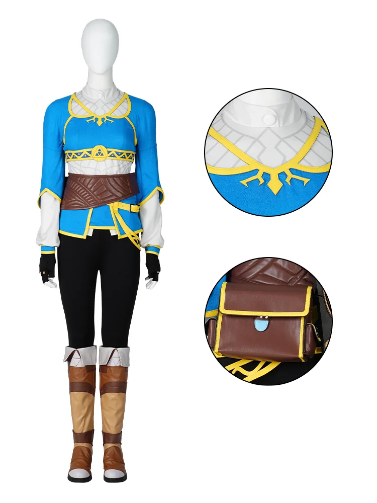 Zelda Breath of The Wild Princess Costume Legend of Zelda Game Cosplay Outfit Suit