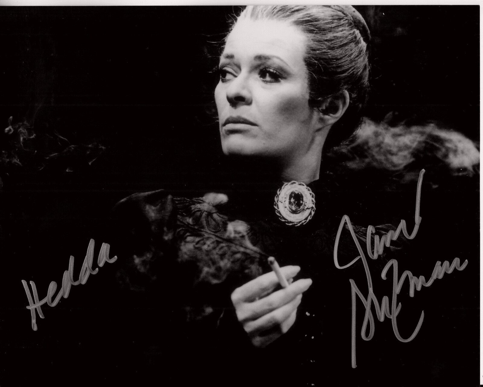 JANET SUZMAN hand-signed HEDDA GABLER 8x10 uacc rd coa CIGARETTE SMOKING CLOSEUP