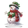 2D flacher Schneemann Druck DIY Desktop Diamond Art Kits für Home Office Desktop Dekor