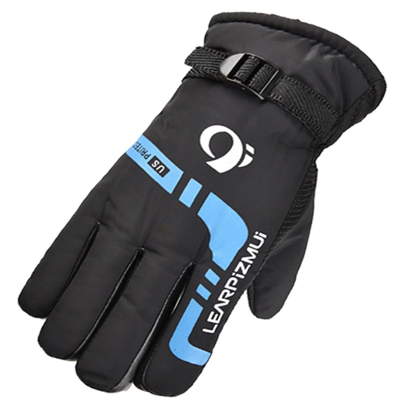 Men’s Winter Warm Gloves Electric Motorcycle Riding Gloves Velvet Thickened Outdoor Sports Ski Gloves