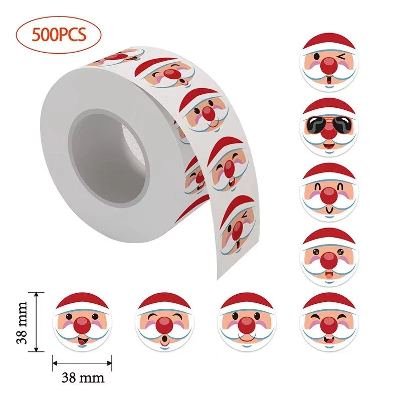 Christmas Santa Claus PVC Party Gift Stickers