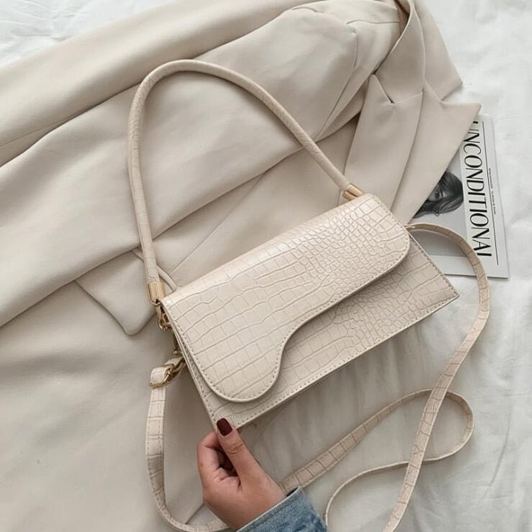 Elegant Bags for Women 2022 Fashion Brand Handbags Designer Shoulder Bag Alligator Pattern Armpit Bags Crossbody
