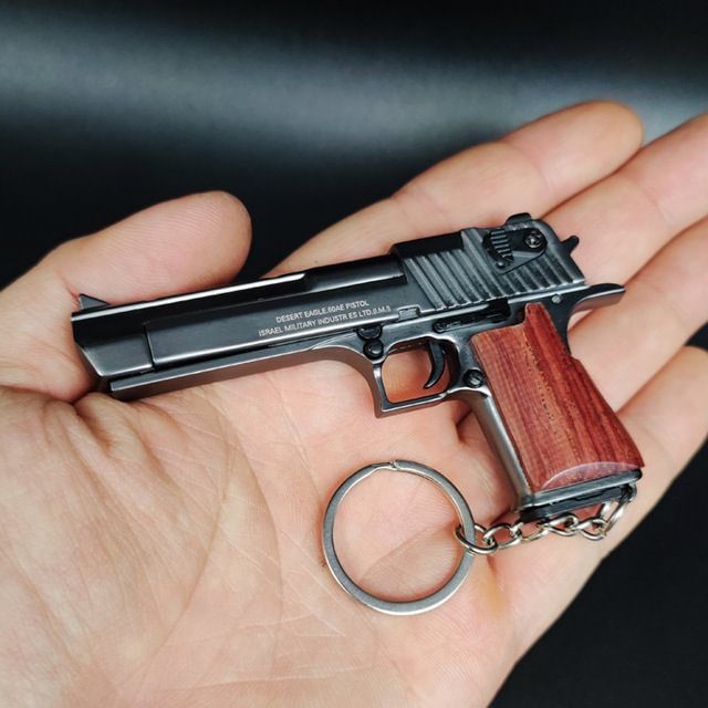 ToyTime Mini Desert Eagle Keychain Metal Keychain Desert Eagle Fidget Toy Pistol Shape Keychain Toy