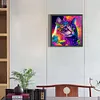 Colorful Cat-Full Round Diamond Painting 30*30CM