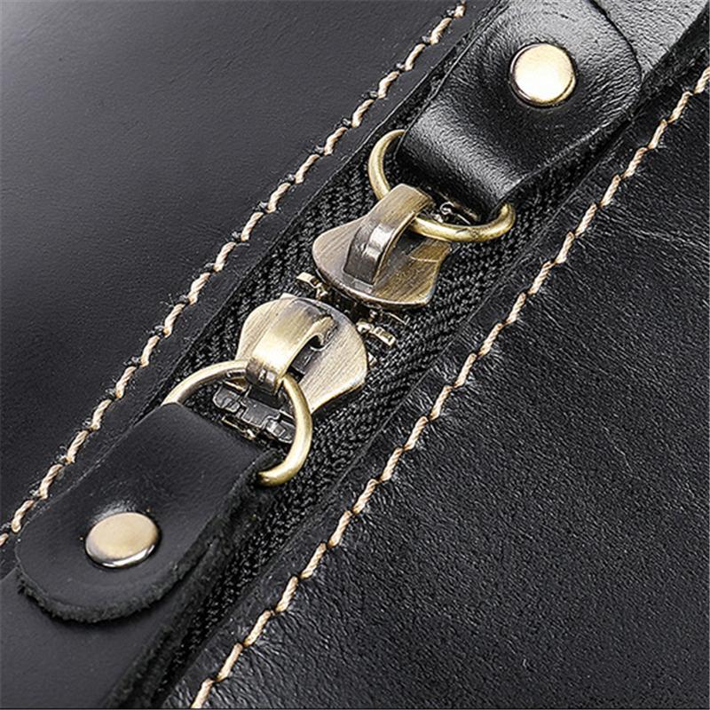 Genuine Leather Comfortable Grab Clean Silhouette Spacious Interior Carryall Bag for Traveling